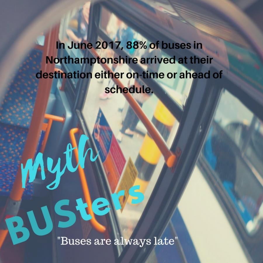 Mythbusters: Buses are late