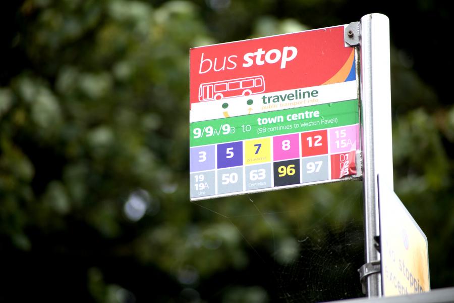 Northamptonshire bus stop flag