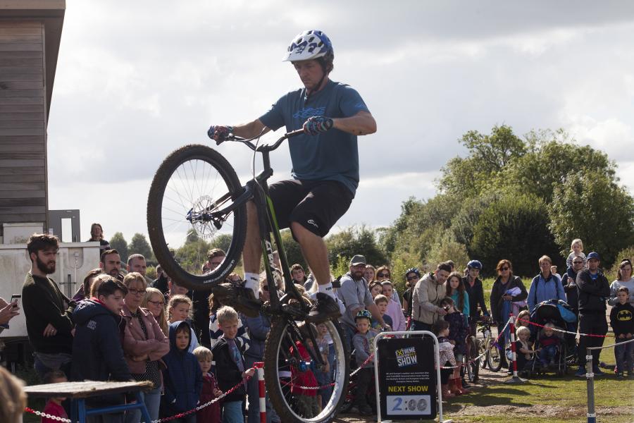 Extreme Mountain Bike Wheelie