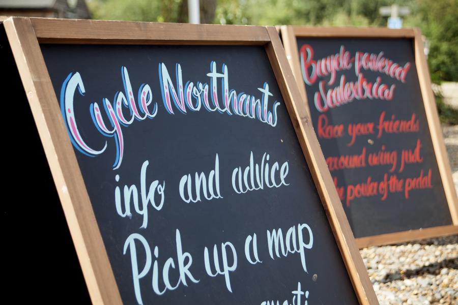 Cycle Northants Chalk Board