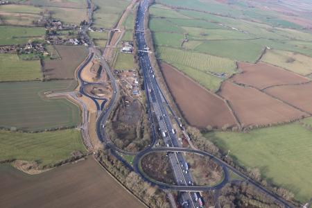 A45 Daventry Development Daventry Link Road Aerial Shot