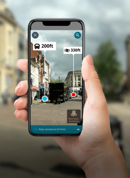 augmented reality bus stops 