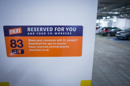 Car Share Reserved Space Sign