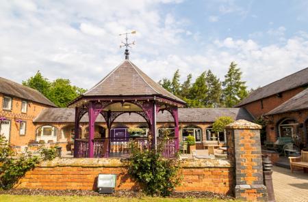 The Heart of the Shires Shopping Village courtyard