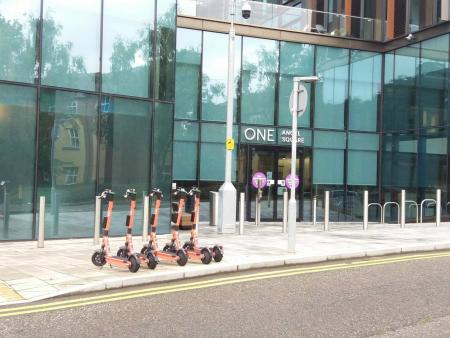 e scooters at one angel square northampton