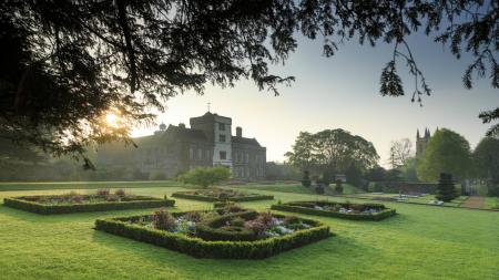 canons ashby sunrise settings countryside 