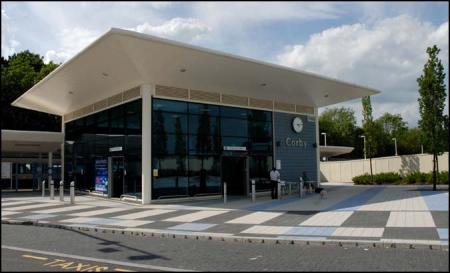 Photo of new railway station in Corby