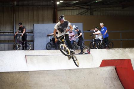 BMX action shot