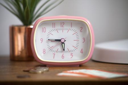 Pink clock