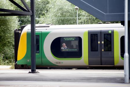 Train stopped at the station