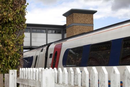 Photo of a train at a station
