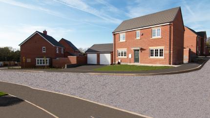 detached house in Long Buckby development 