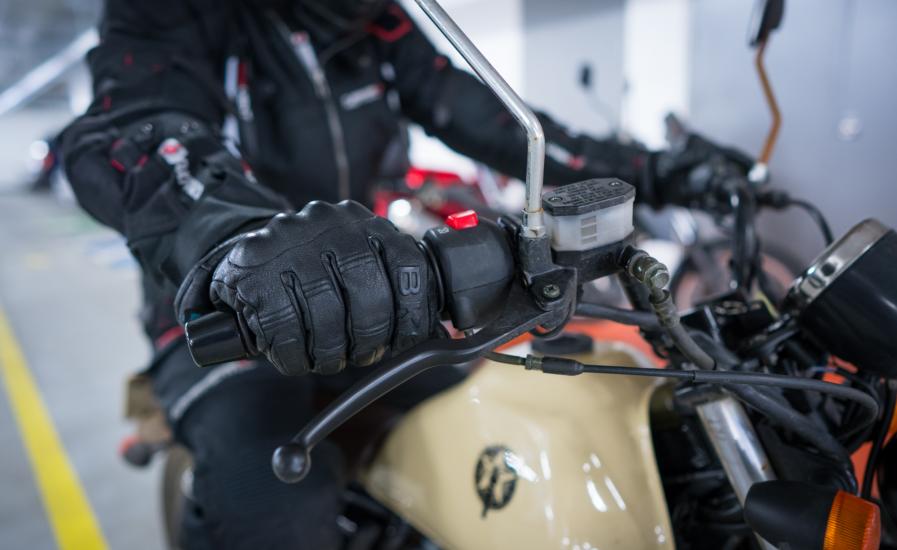 Motorcycle Glove Revving
