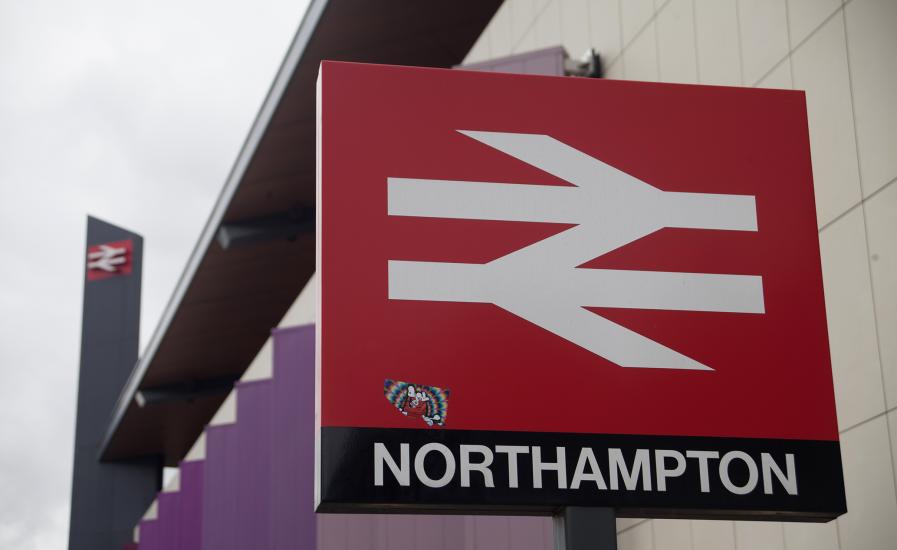 Northampton Railway Station sign