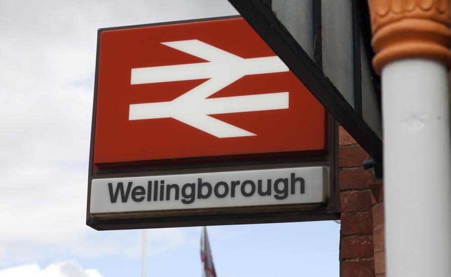 Wellingborough Railway Station sign