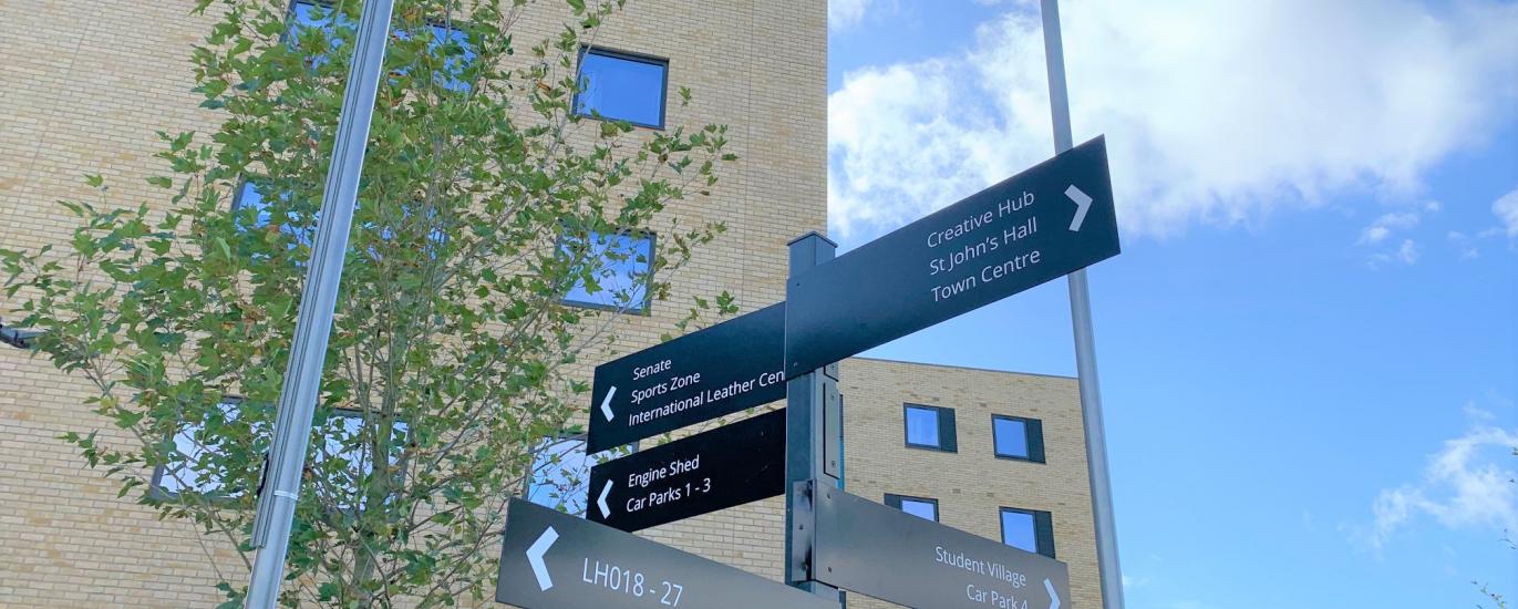 university of Northampton sign