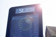 St James Square Totem Bus Times