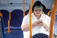 Lady on a bus